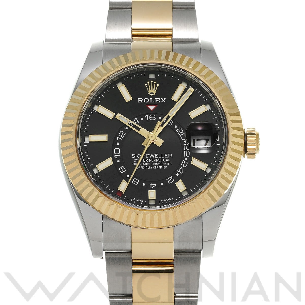 ロレックス / ROLEX スカイドゥエラー 326933 ブライトブラック メンズ 時計 【中古】【wristwatch】