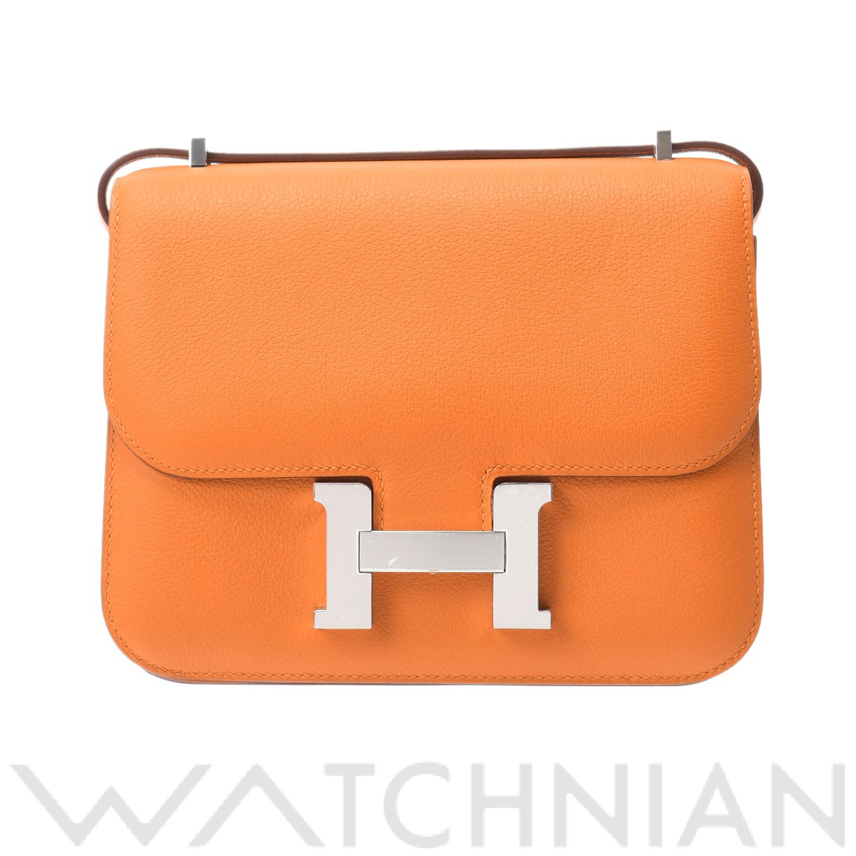 エルメス コンスタンス ミニ 18 アプリコット/パラジウム金具 エバーカラー レディース バッグ 【未使用】【bag】