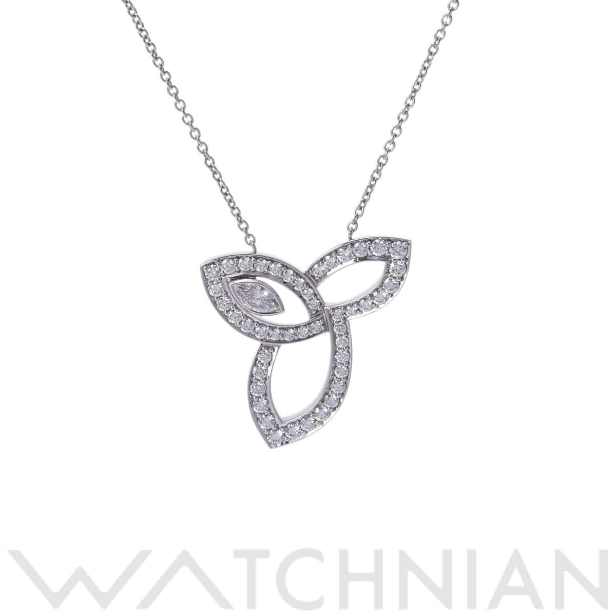 ハリー ウィンストン リリークラスター ネックレス ダイヤ シルバー Pt950プラチナ レディース ジュエリー 【中古】【jewelry】