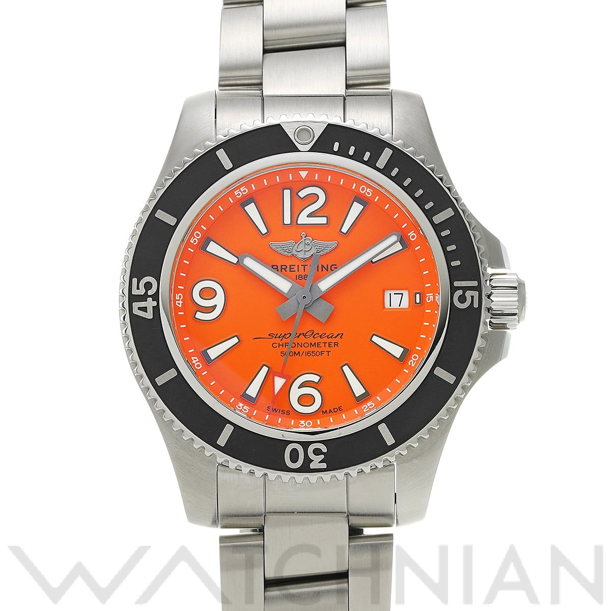 ブライトリング / BREITLING スーパーオーシャン オートマチック 42 A17366D71O1A1 オレンジ メンズ 時計 【中古】【wristwatch】