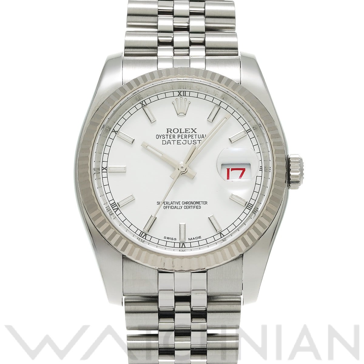 ロレックス デイトジャスト 36 116234 ホワイト メンズ 時計 【中古】【wristwatch】