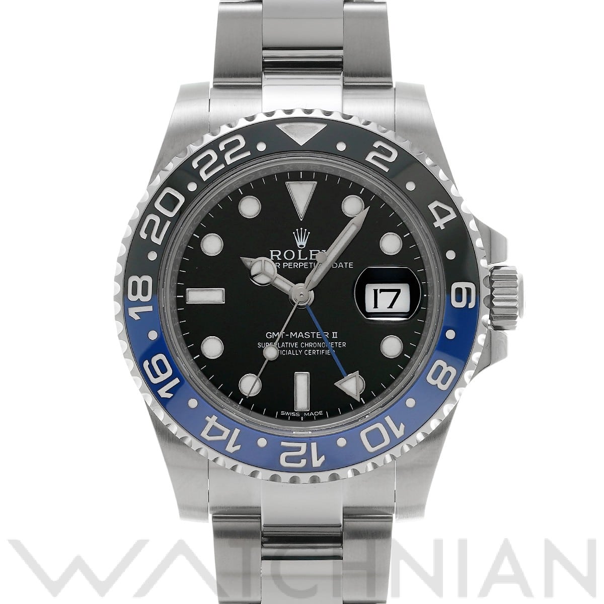 ロレックス GMTマスターII 116710BLNR ブラック メンズ 時計 【中古】【wristwatch】