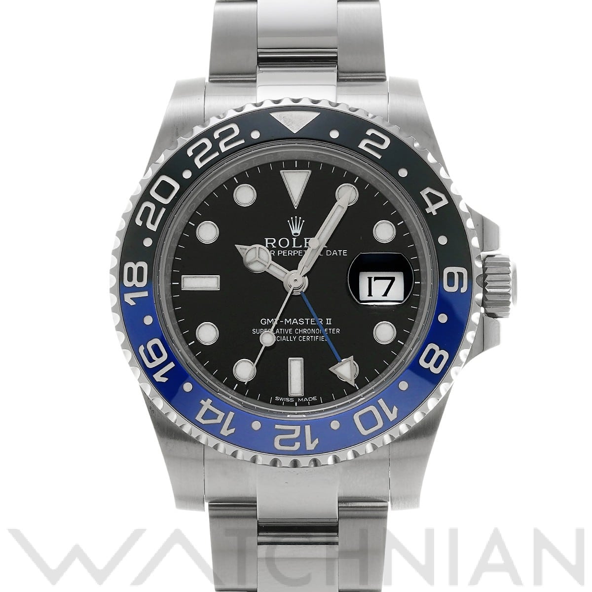 ロレックス GMTマスターII 116710BLNR ブラック メンズ 時計 【中古】【wristwatch】