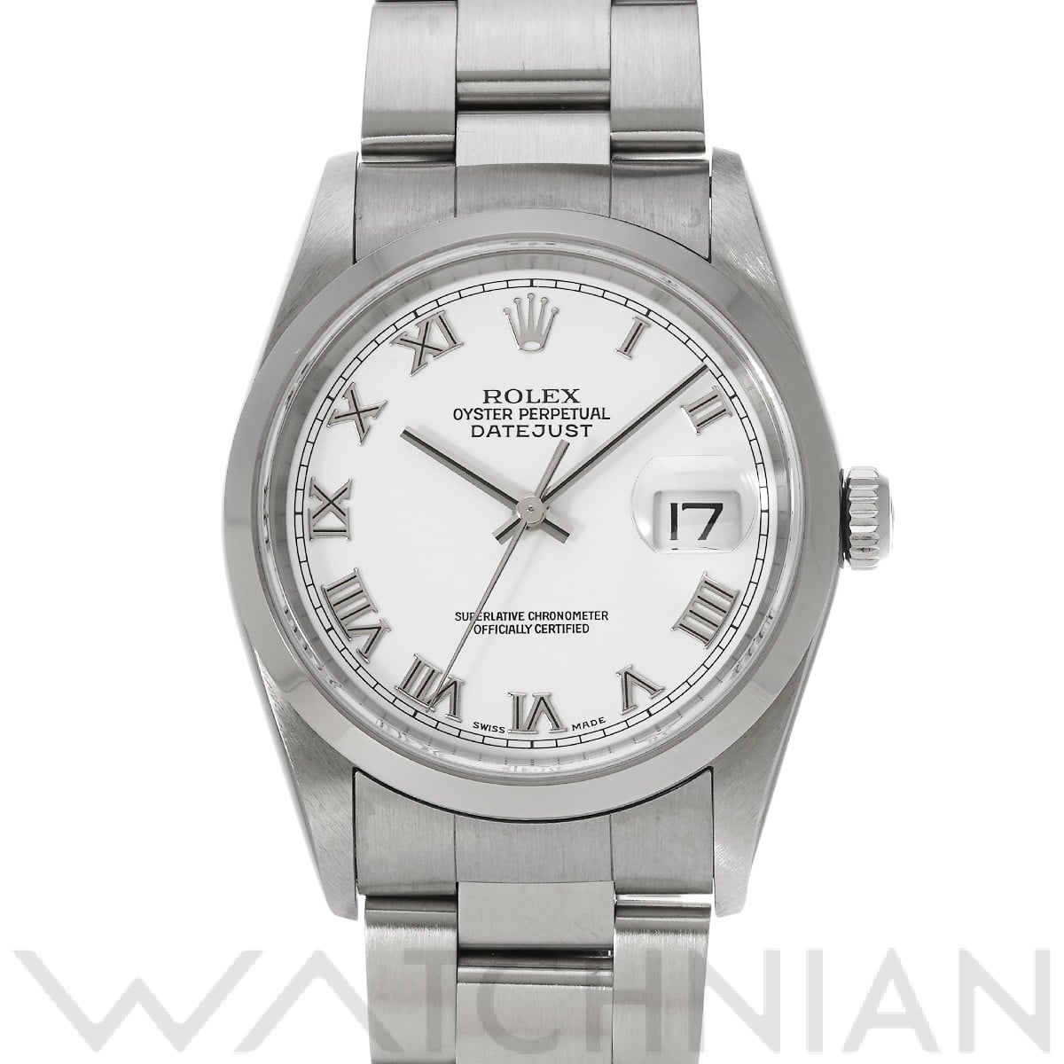 ロレックス デイトジャスト 16200 ホワイト メンズ 時計 【中古】【wristwatch】