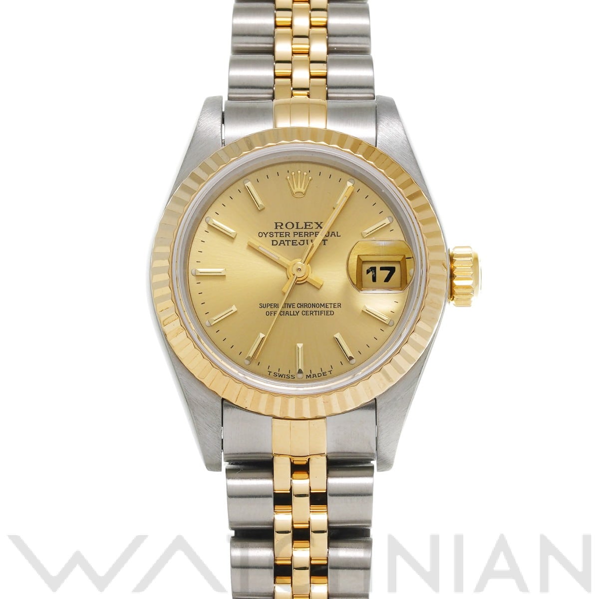 ロレックス デイトジャスト 69173 シャンパン レディース 時計 【中古】【wristwatch】