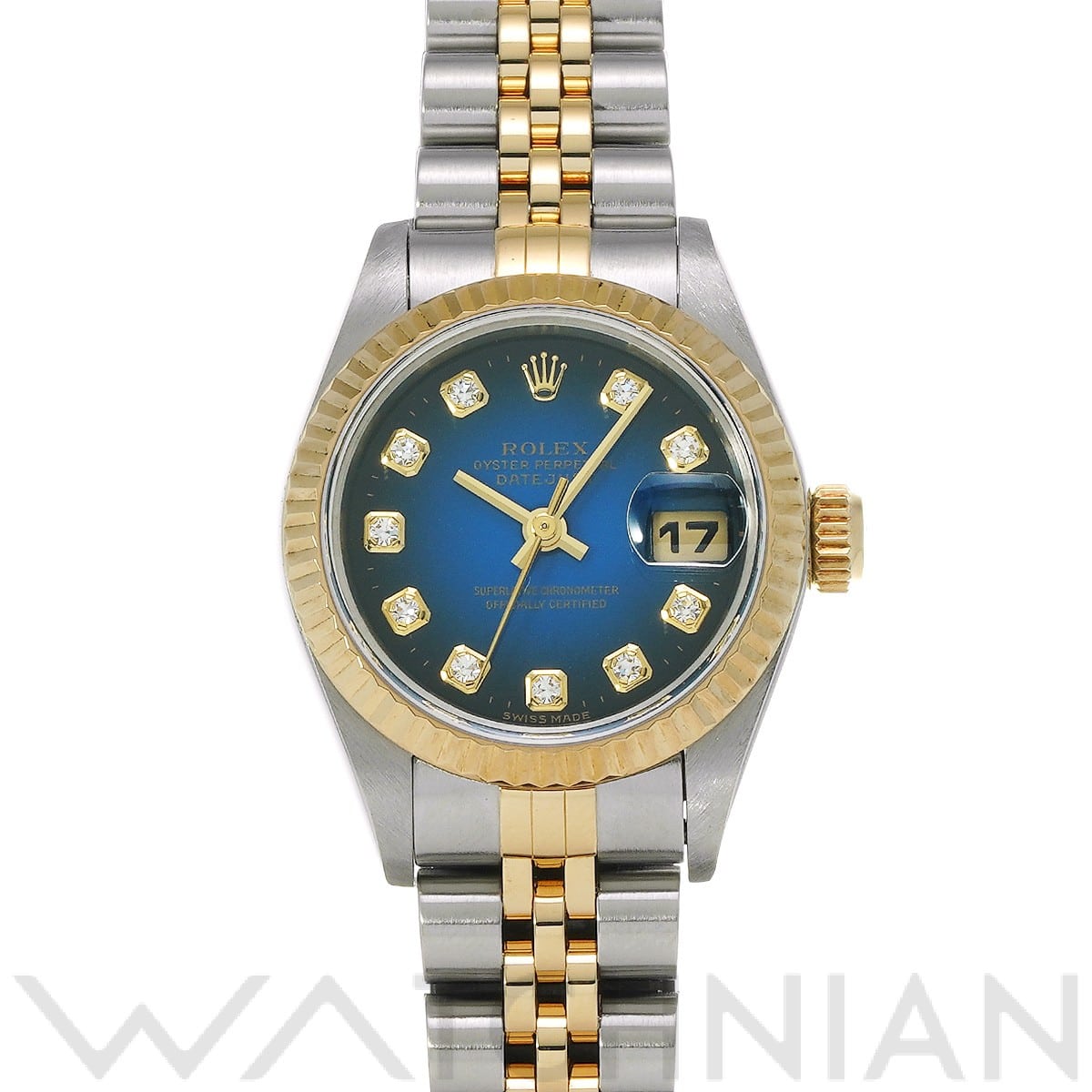 ロレックス / ROLEX デイトジャスト 69173G ブルー・グラデーション/ダイヤモンド レディース 時計 【中古】【wristwatch】