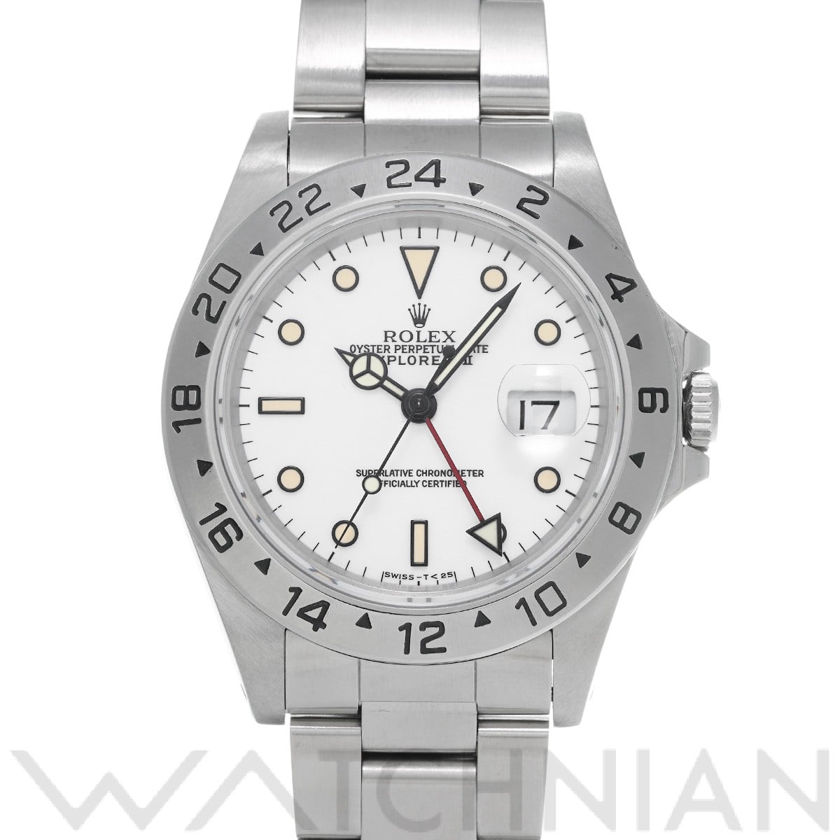 ロレックス エクスプローラーII 16570 ホワイト メンズ 時計 【中古】【wristwatch】