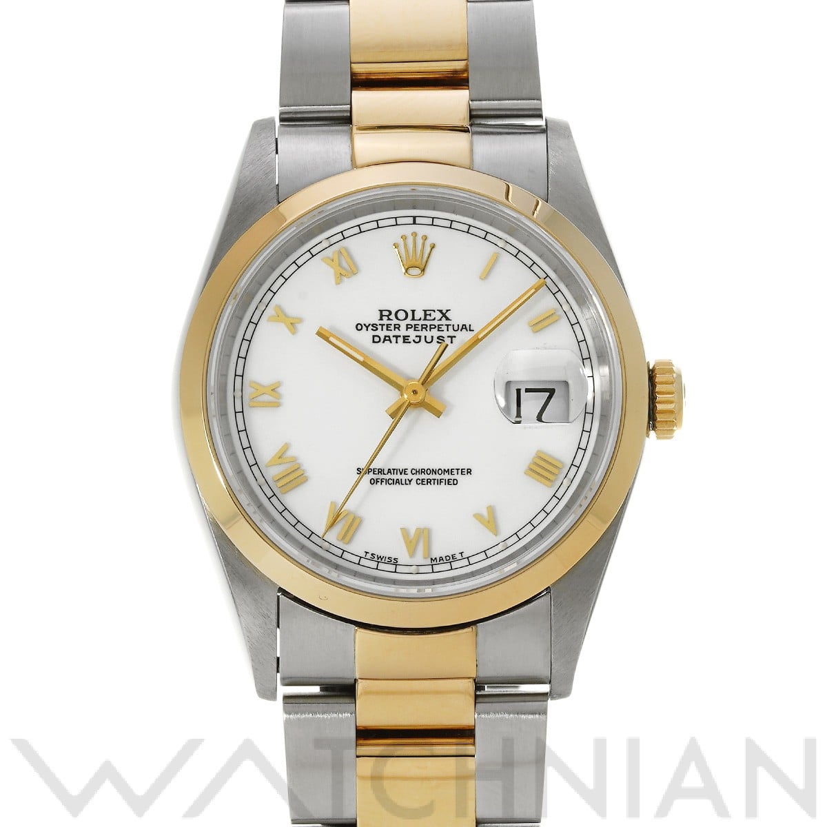 ロレックス / ROLEX デイトジャスト 16203 ホワイト メンズ 時計 【中古】【wristwatch】