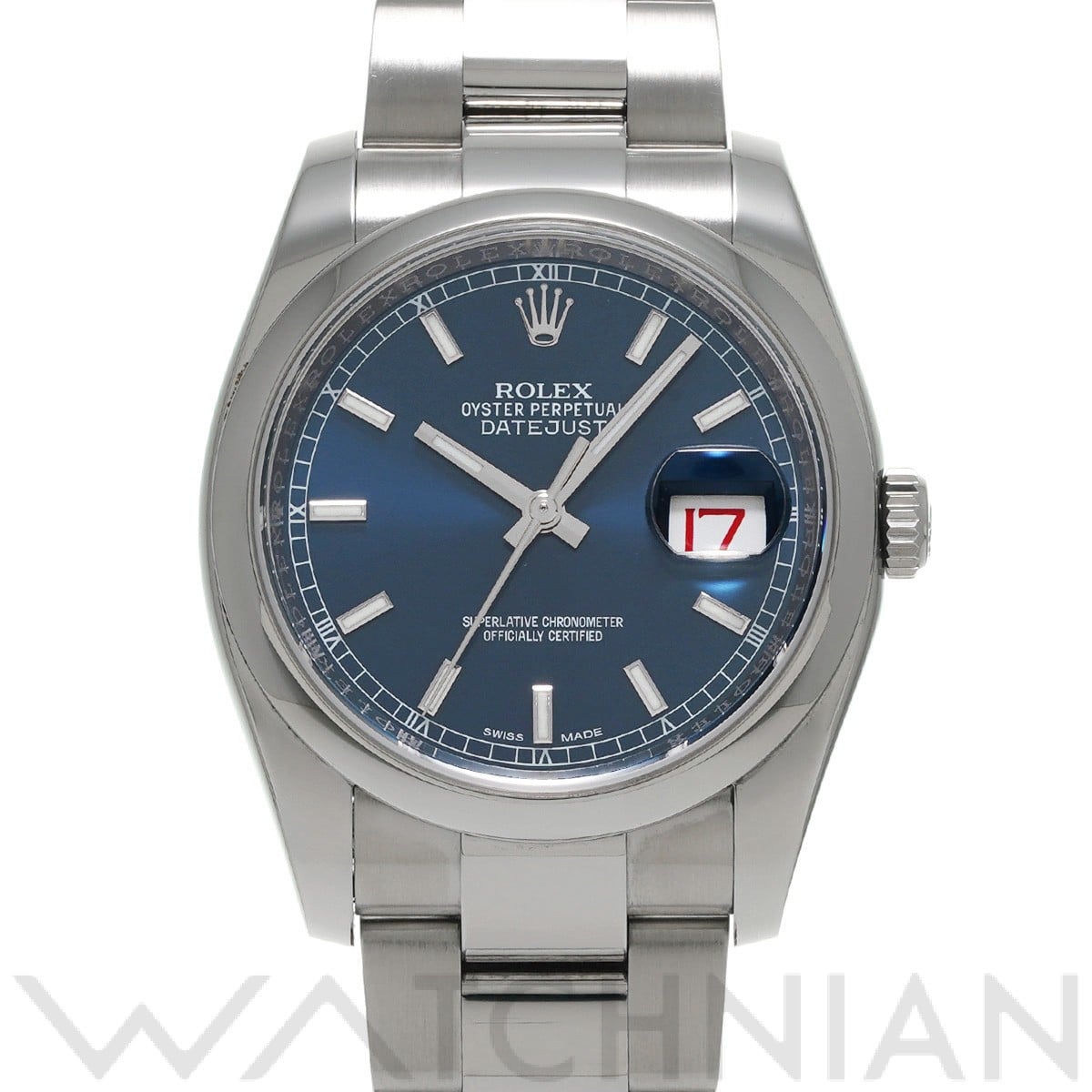 ロレックス デイトジャスト 36 116200 ブルー メンズ 時計 【中古】【wristwatch】