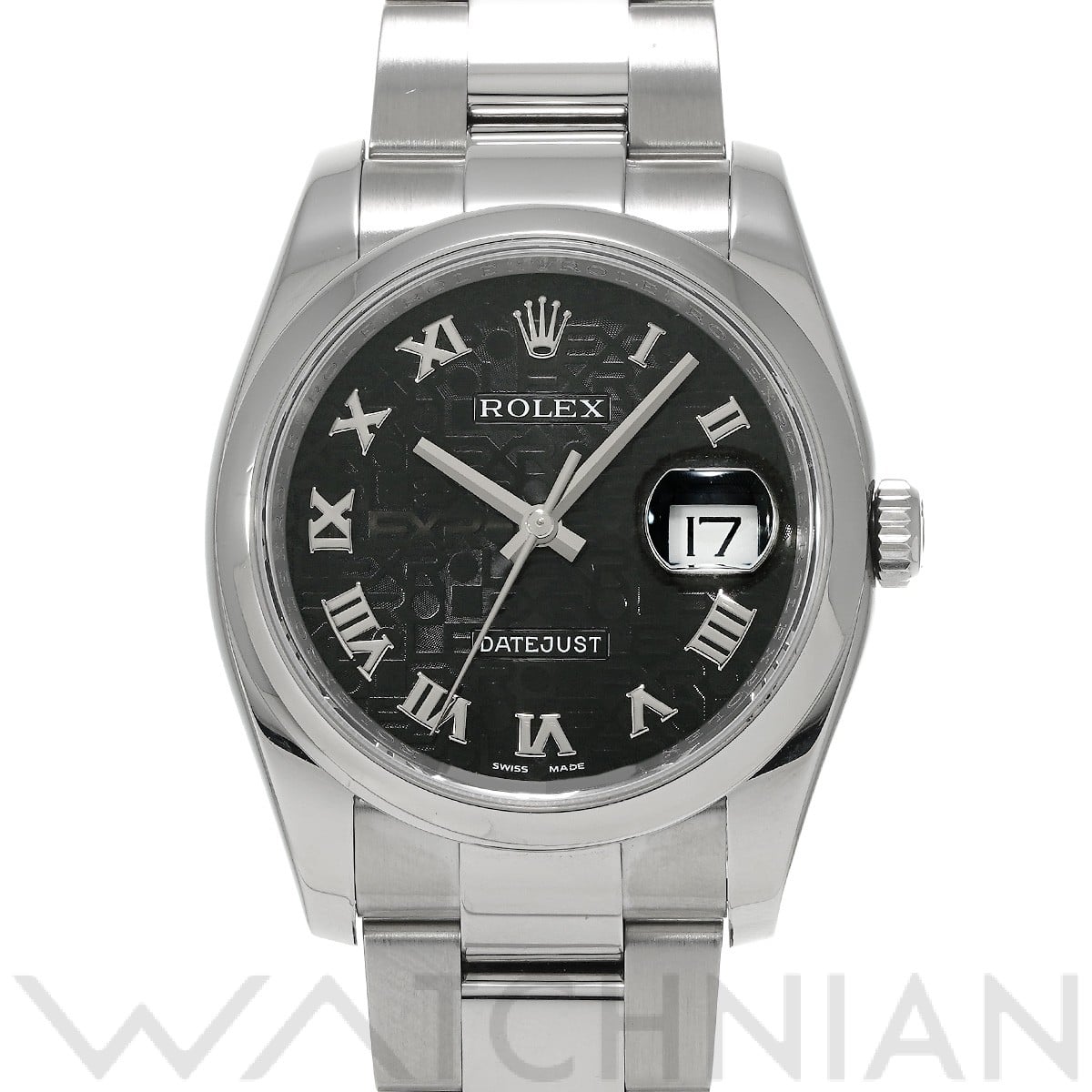 ロレックス デイトジャスト 36 116200 ブラックコンピュータ メンズ 時計 【中古】【wristwatch】