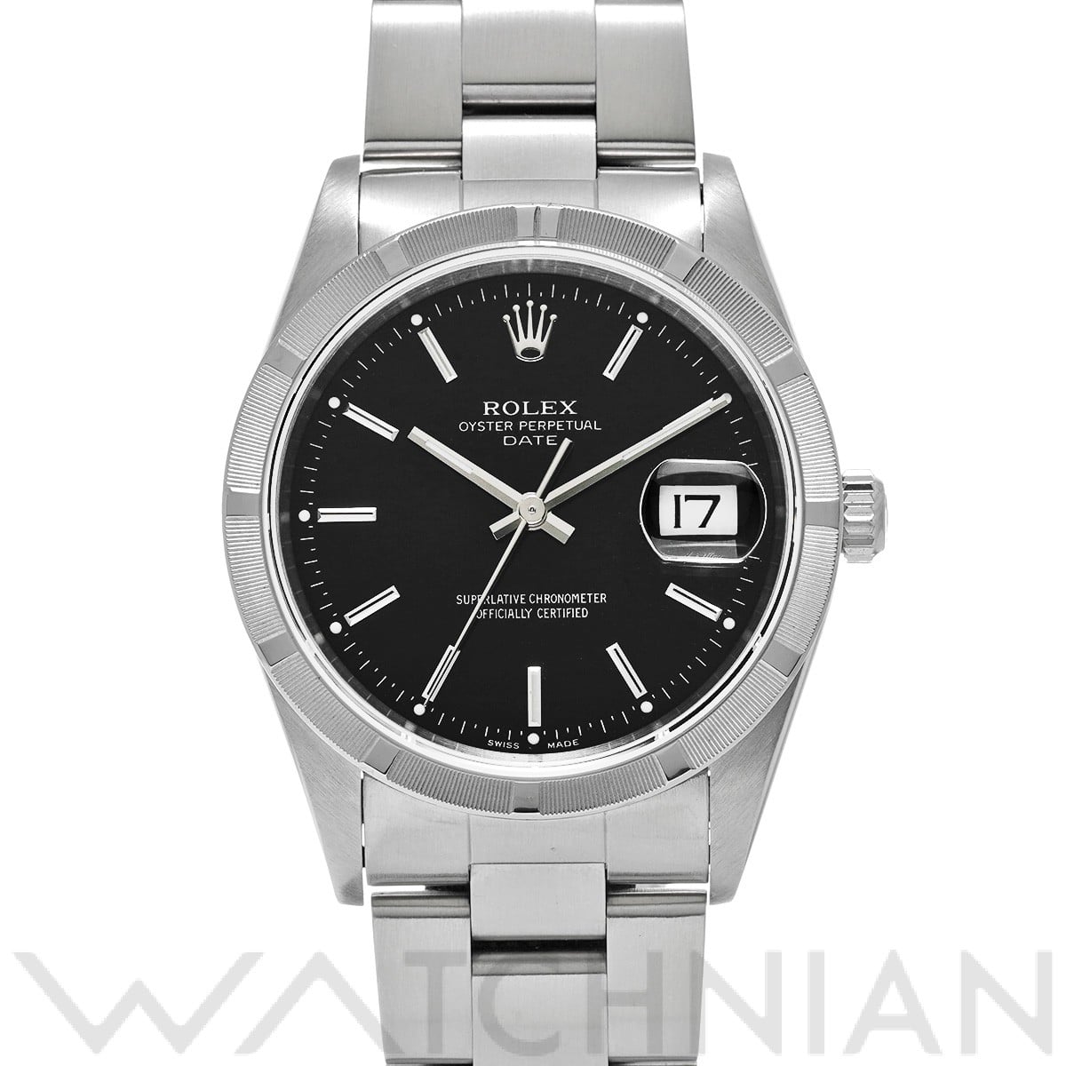 ロレックス / ROLEX オイスターパーペチュアル デイト 15210 ブラック メンズ 時計 【中古】【wristwatch】