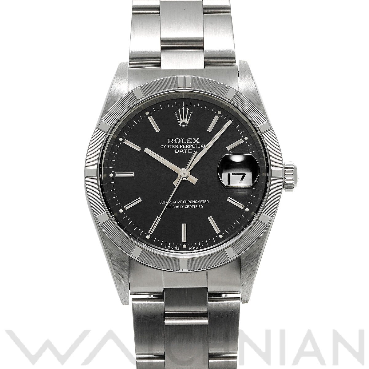 ロレックス / ROLEX オイスターパーペチュアル デイト 15210 ブラック メンズ 時計 【中古】【wristwatch】