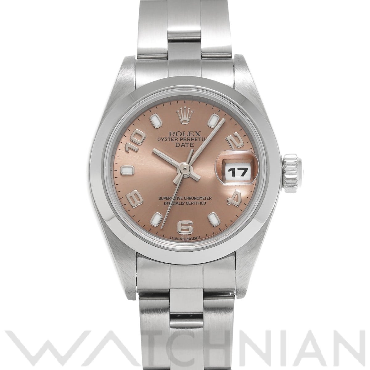 ロレックス オイスターパーペチュアル デイト 79160 ピンク レディース 時計 【中古】【wristwatch】