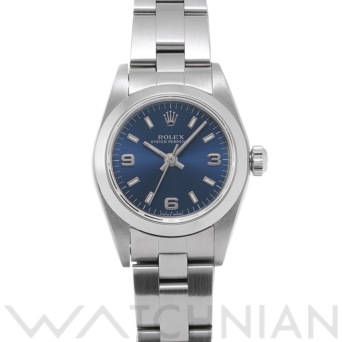 ロレックス / ROLEX オイスターパーペチュアル 76080 ブルー レディース 時計 【中古】【wristwatch】