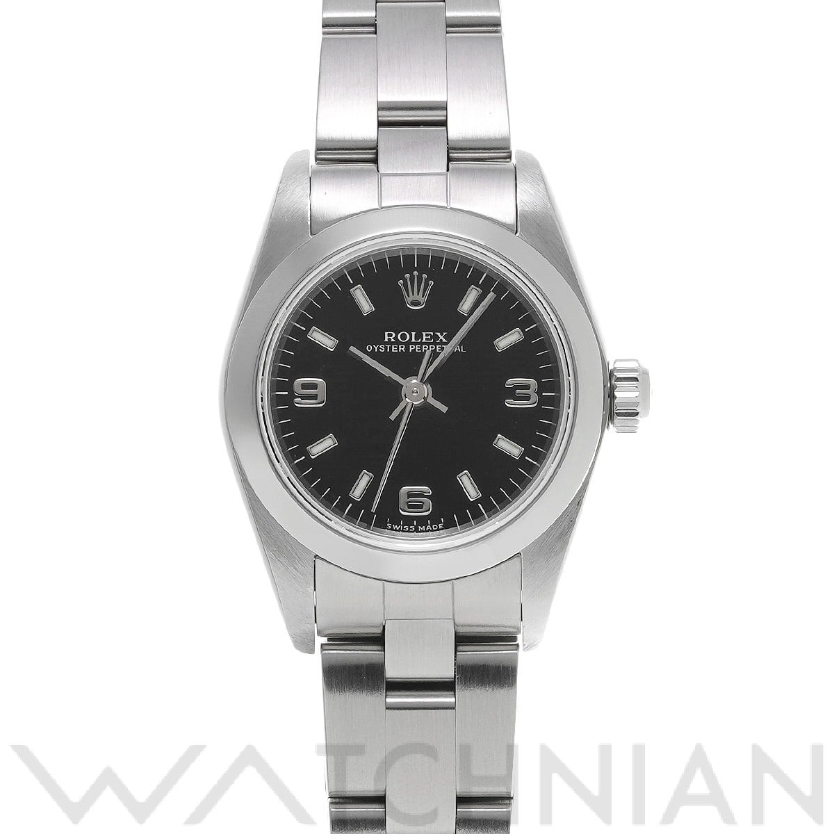 ロレックス / ROLEX オイスターパーペチュアル 76080 ブラック レディース 時計 【中古】【wristwatch】