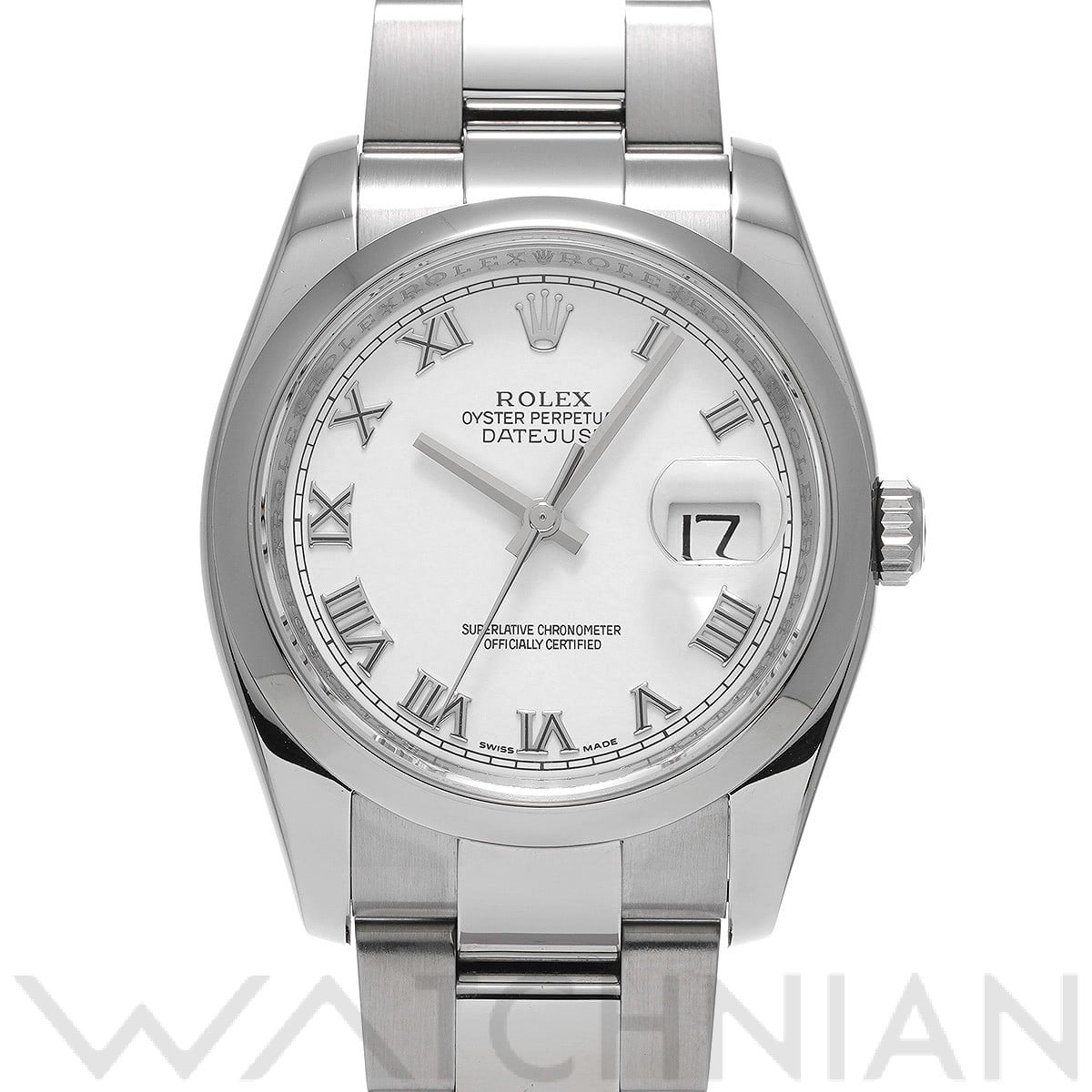 ロレックス デイトジャスト 36 116200 ホワイト メンズ 時計 【中古】【wristwatch】