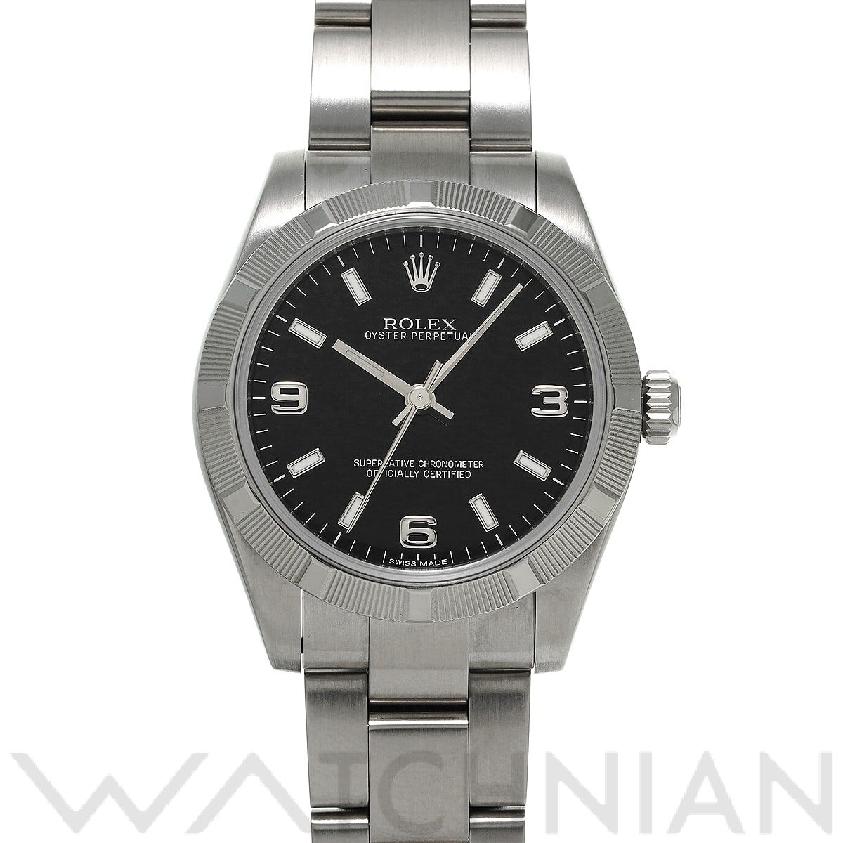 ロレックス オイスターパーペチュアル 31 177210 ブラック ユニセックス 時計 【中古】【wristwatch】