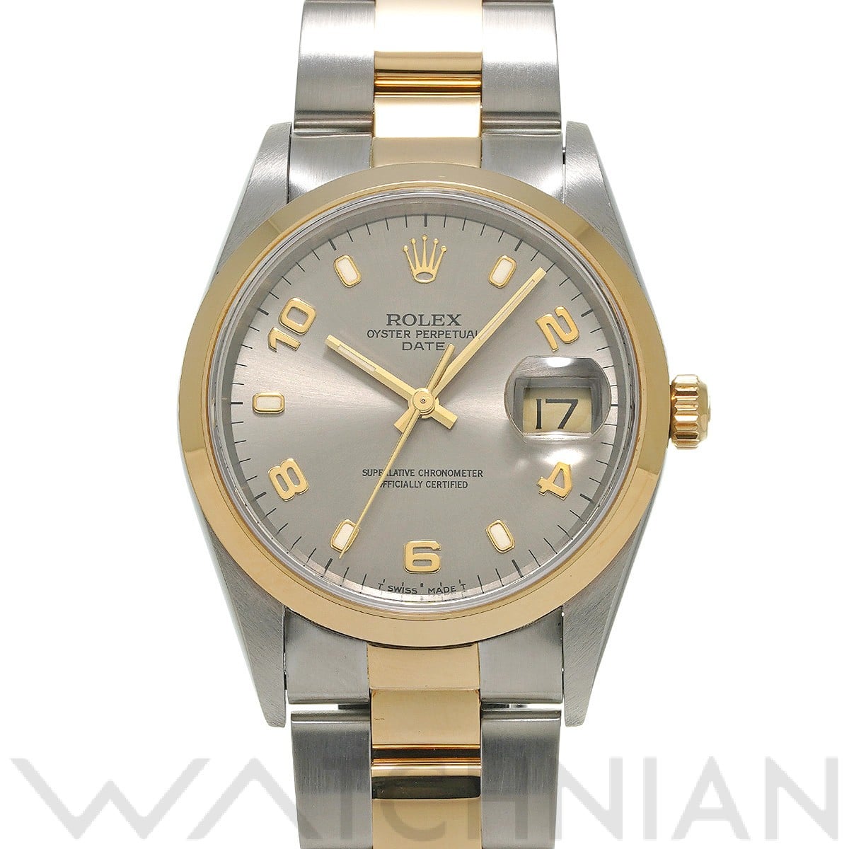 ロレックス / ROLEX オイスターパーペチュアル デイト 15203 グレー メンズ 時計 【中古】【wristwatch】