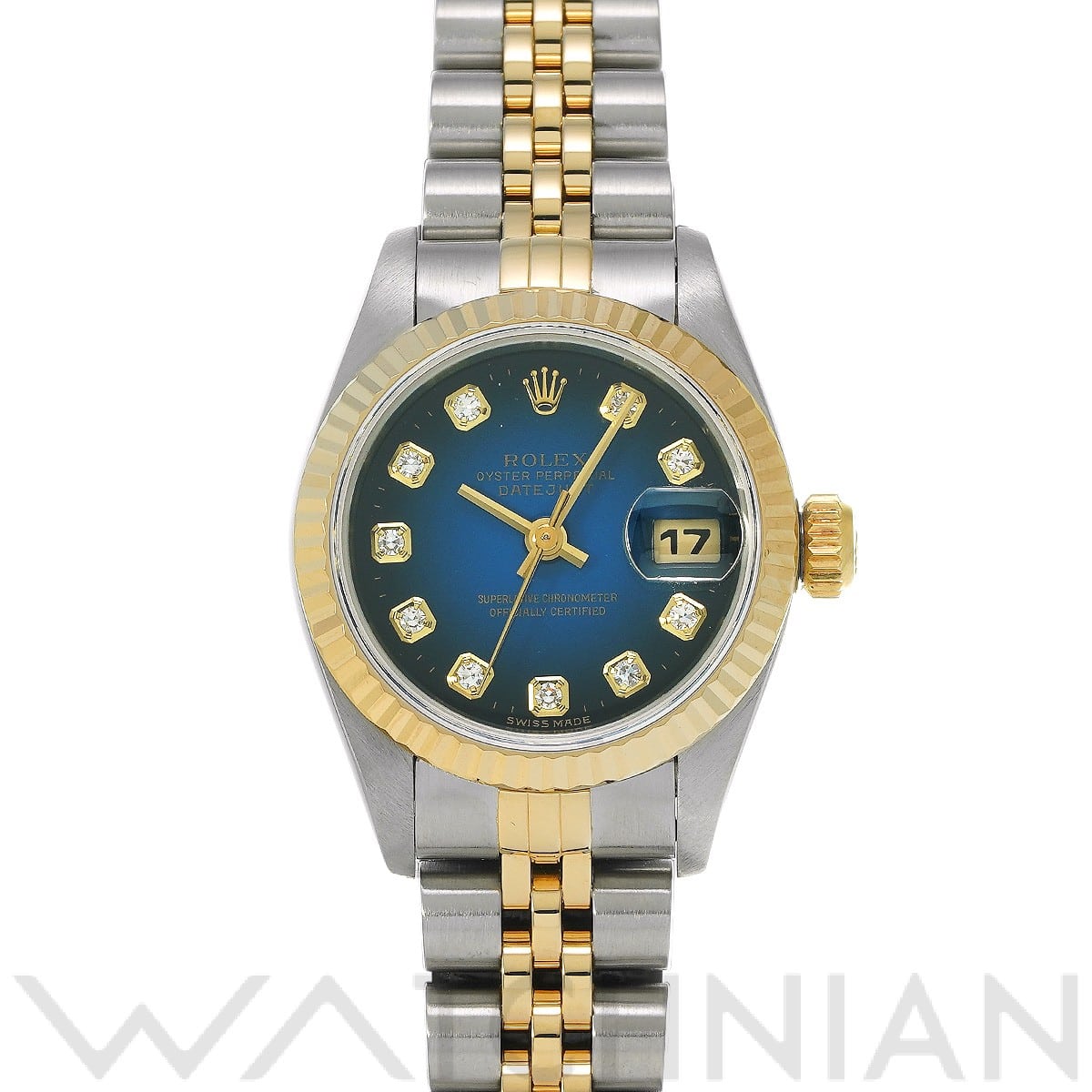 ロレックス / ROLEX デイトジャスト 69173G ブルー・グラデーション/ダイヤモンド レディース 時計 【中古】【wristwatch】