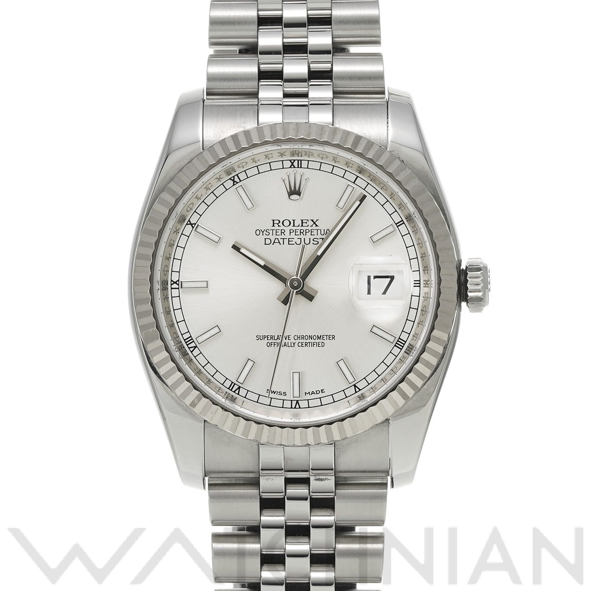 ロレックス デイトジャスト 36 116234 シルバー メンズ 時計 【中古】【wristwatch】