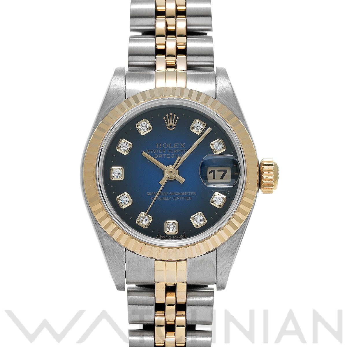 ロレックス / ROLEX デイトジャスト 69173G ブルー・グラデーション/ダイヤモンド レディース 時計 【中古】【wristwatch】