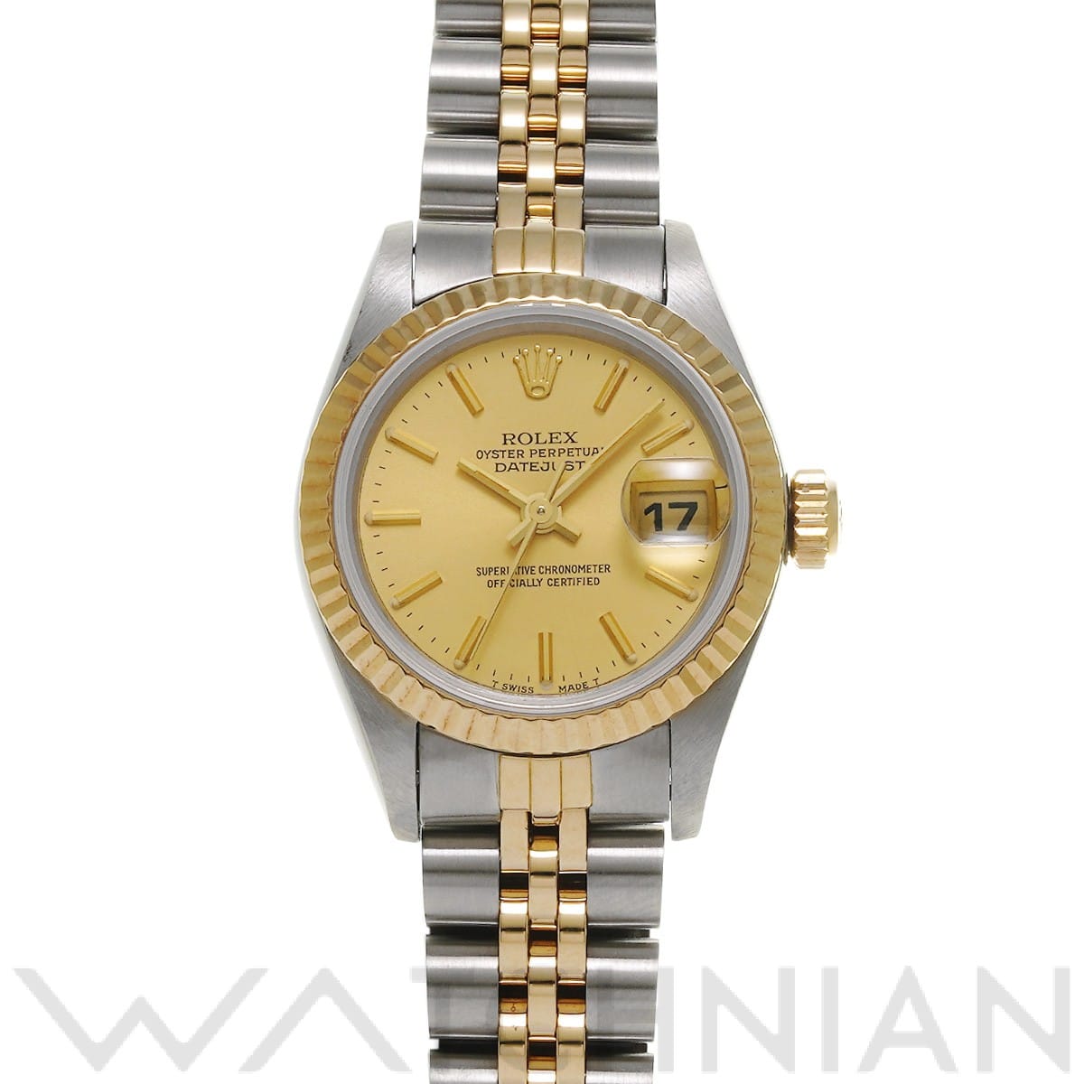 ロレックス デイトジャスト 69173 シャンパン レディース 時計 【中古】【wristwatch】