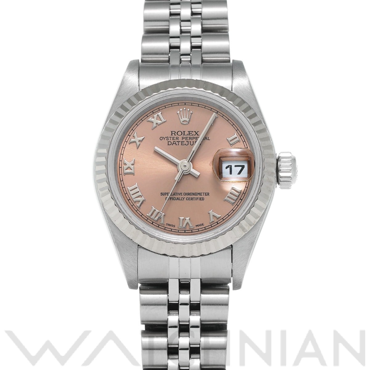 ロレックス デイトジャスト 79174 ピンク レディース 時計 【中古】【wristwatch】