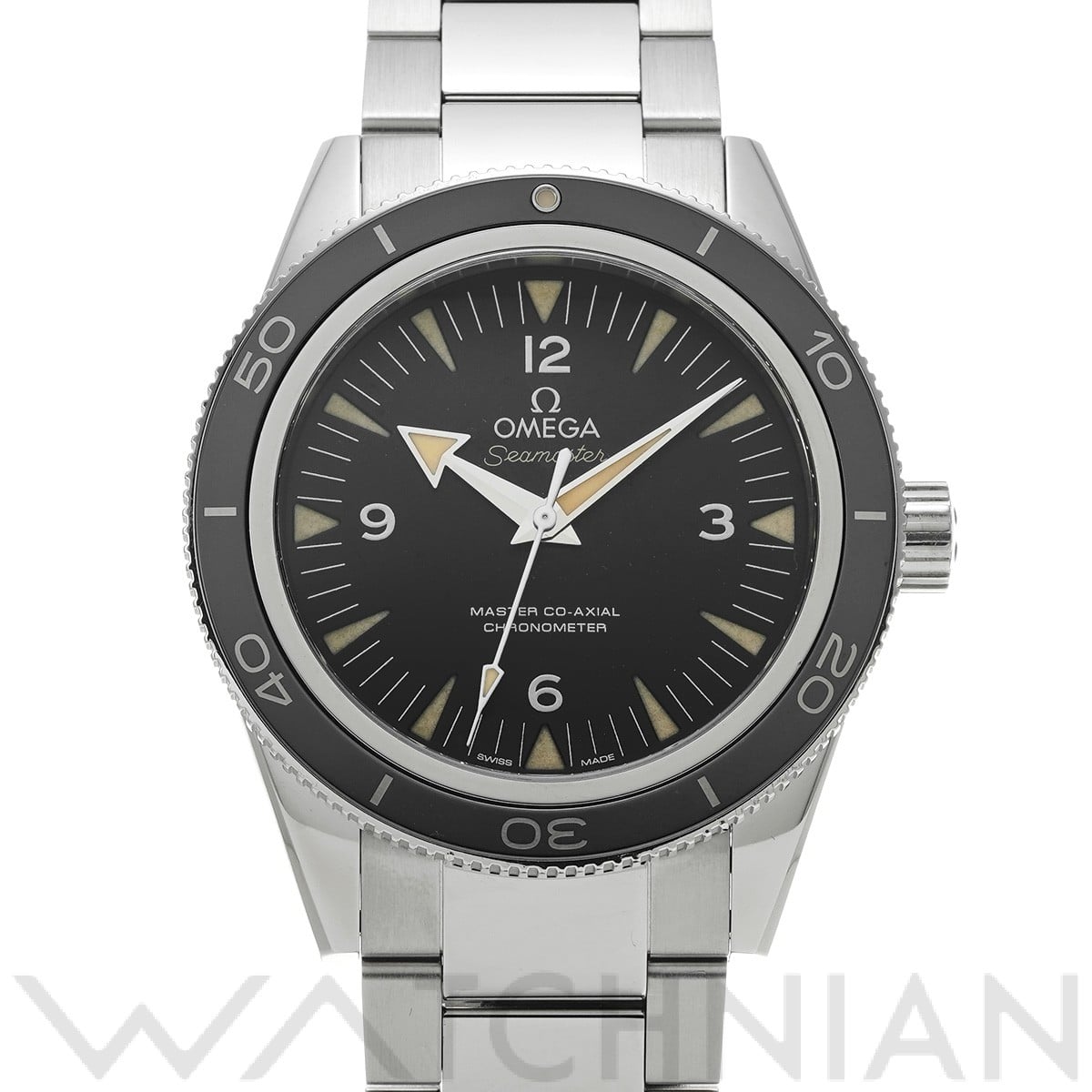 オメガ シーマスター 300 マスターコーアクシャル 233.30.41.21.01.001 ブラック メンズ 時計 【中古】【wristwatch】