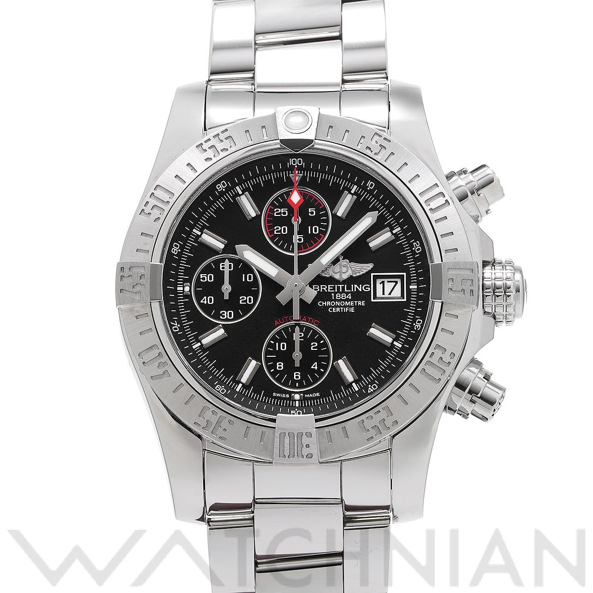 ブライトリング / BREITLING アベンジャー II A1338111/BC32 ブラック メンズ 時計 【中古】【wristwatch】