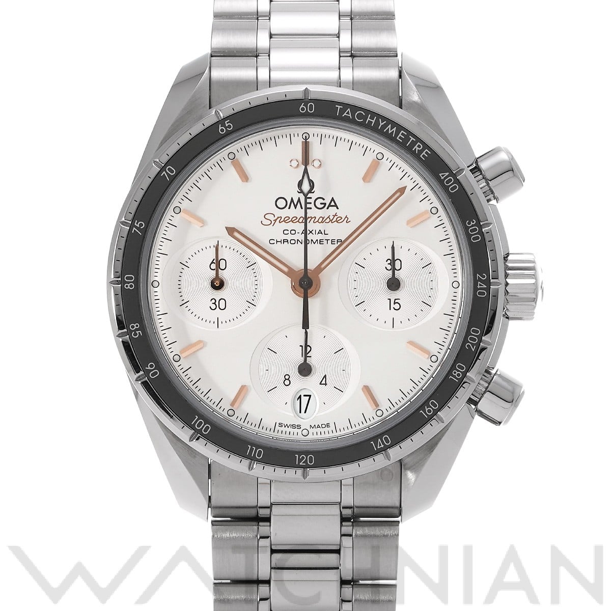 オメガ スピードマスター 38 コーアクシャル 324.30.38.50.02.001 オパーリンシルバー ユニセックス 時計 【中古】【wristwatch】