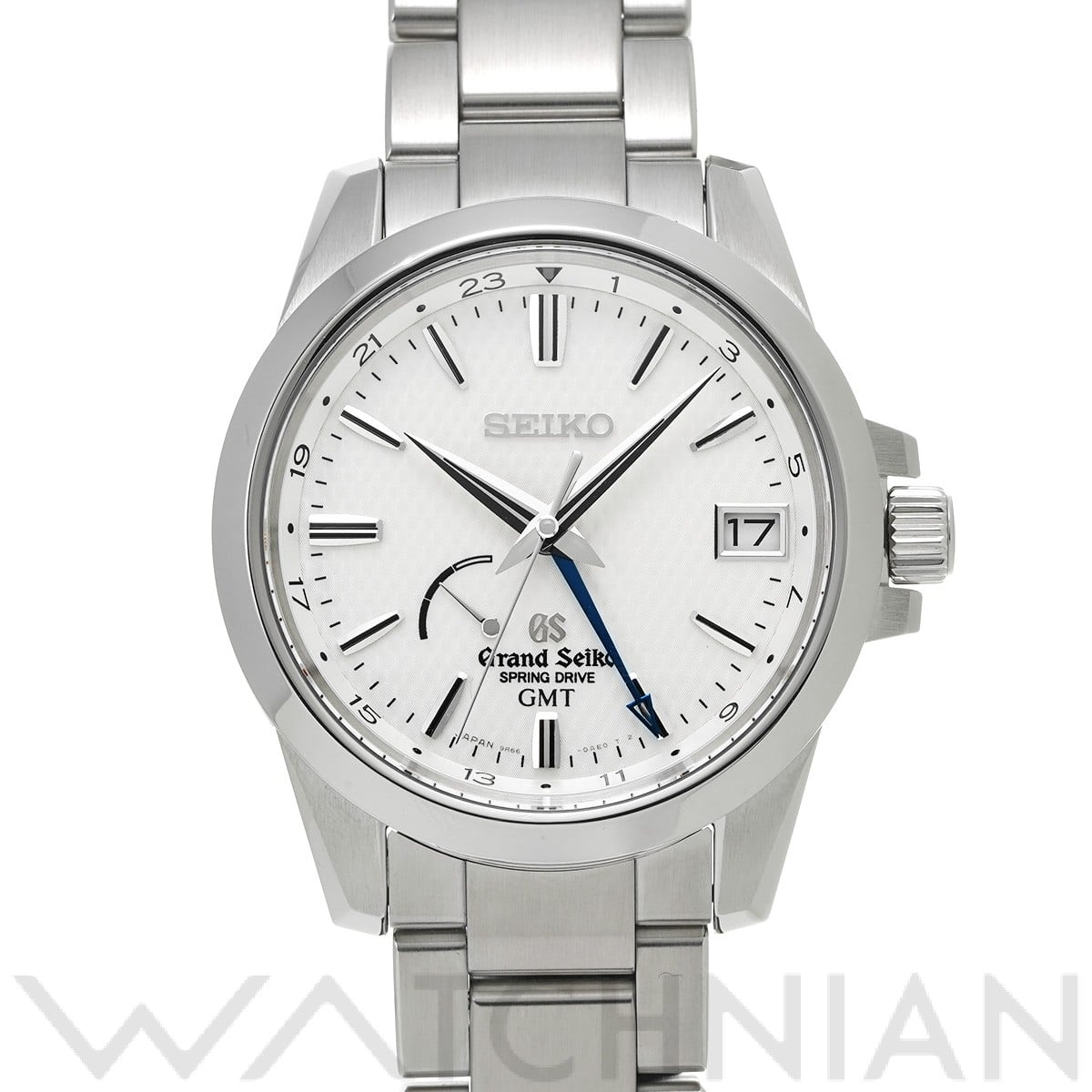 グランドセイコー スプリングドライブ GMT SBGE009 ホワイト メンズ 時計 【中古】【wristwatch】