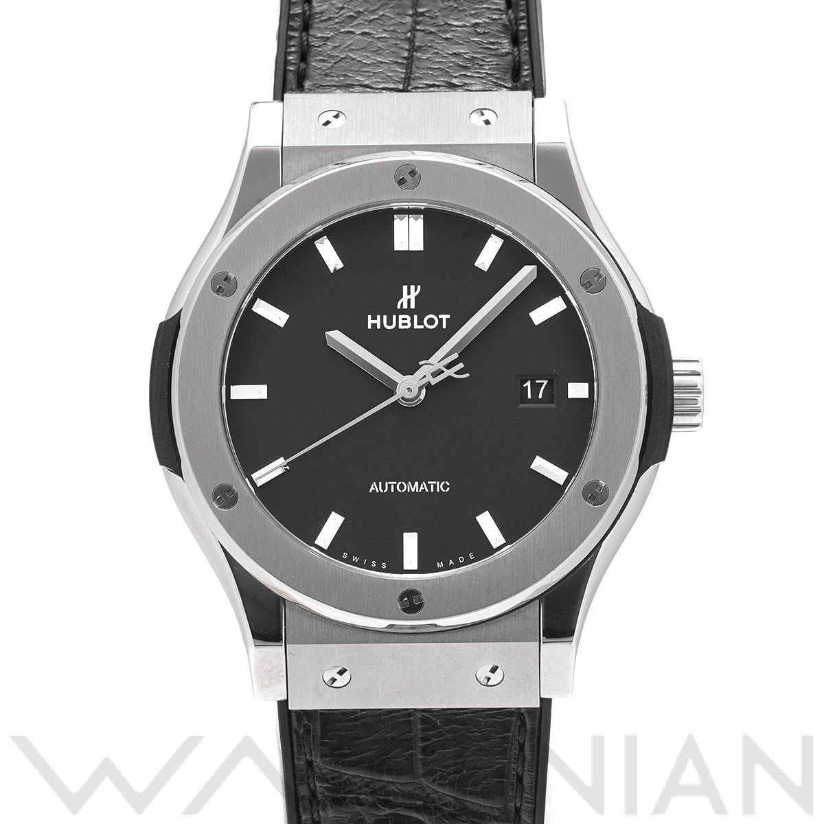 ウブロ クラシックフュージョン チタニウム 542.NX.1171.LR マットブラック メンズ 時計 【中古】【wristwatch】