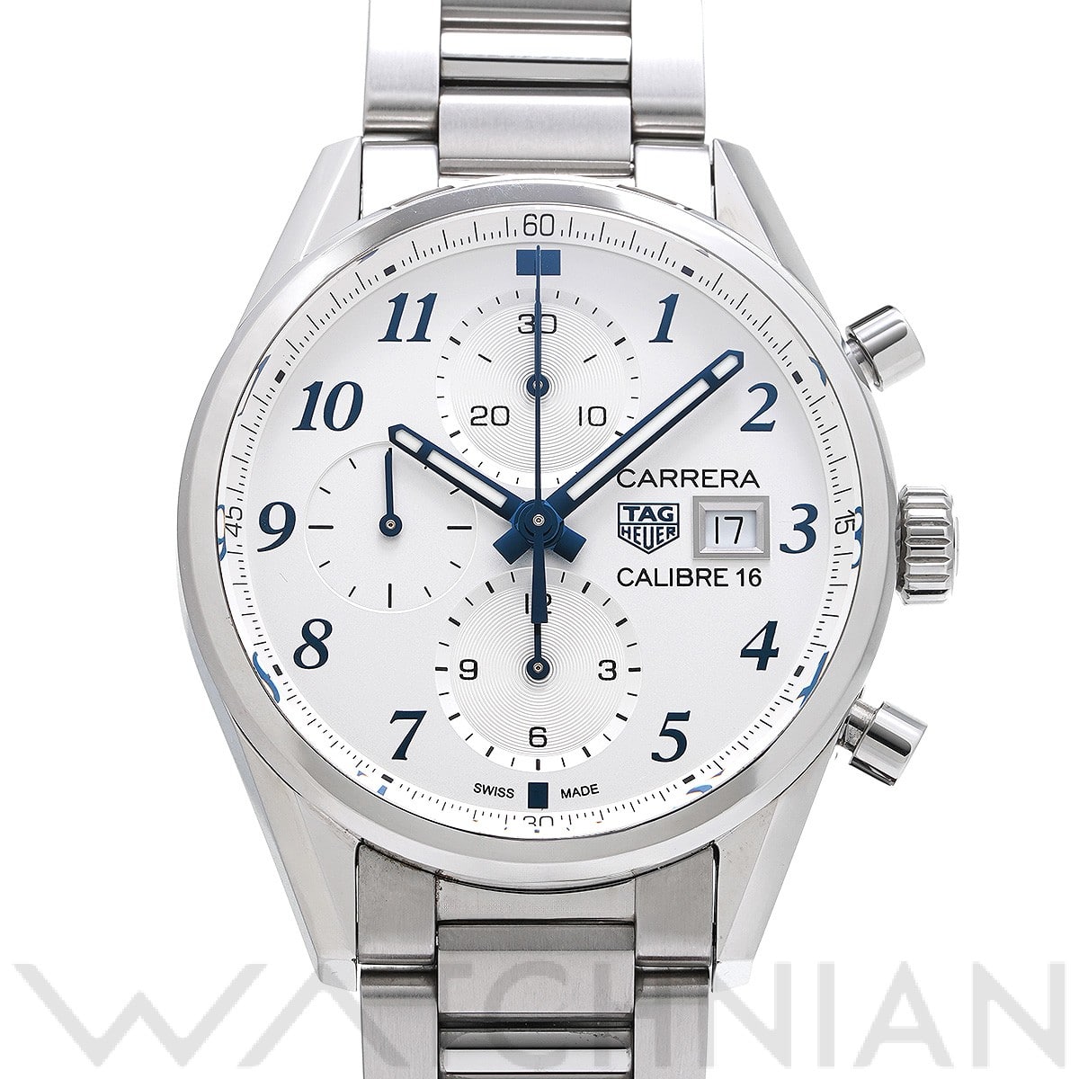 タグ ホイヤー カレラ キャリバー16 クロノグラフ ジャパン スペシャル エディション CBK2114.BA0715 シルバー メンズ 時計 【中古】【wristwatch】