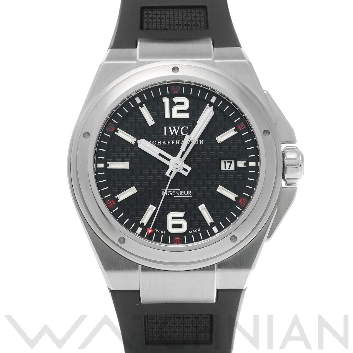 IWC インヂュニア オートマティック ミッションアース IW323601 ブラック メンズ 時計 【中古】【wristwatch】