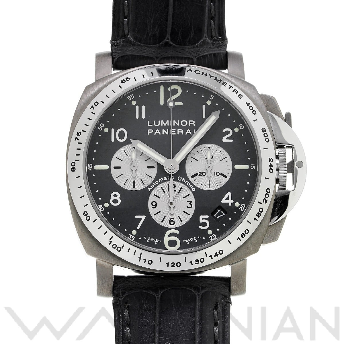 パネライ / PANERAI ルミノール クロノグラフ PAM00121 グレー/シルバー メンズ 時計 【中古】【wristwatch】