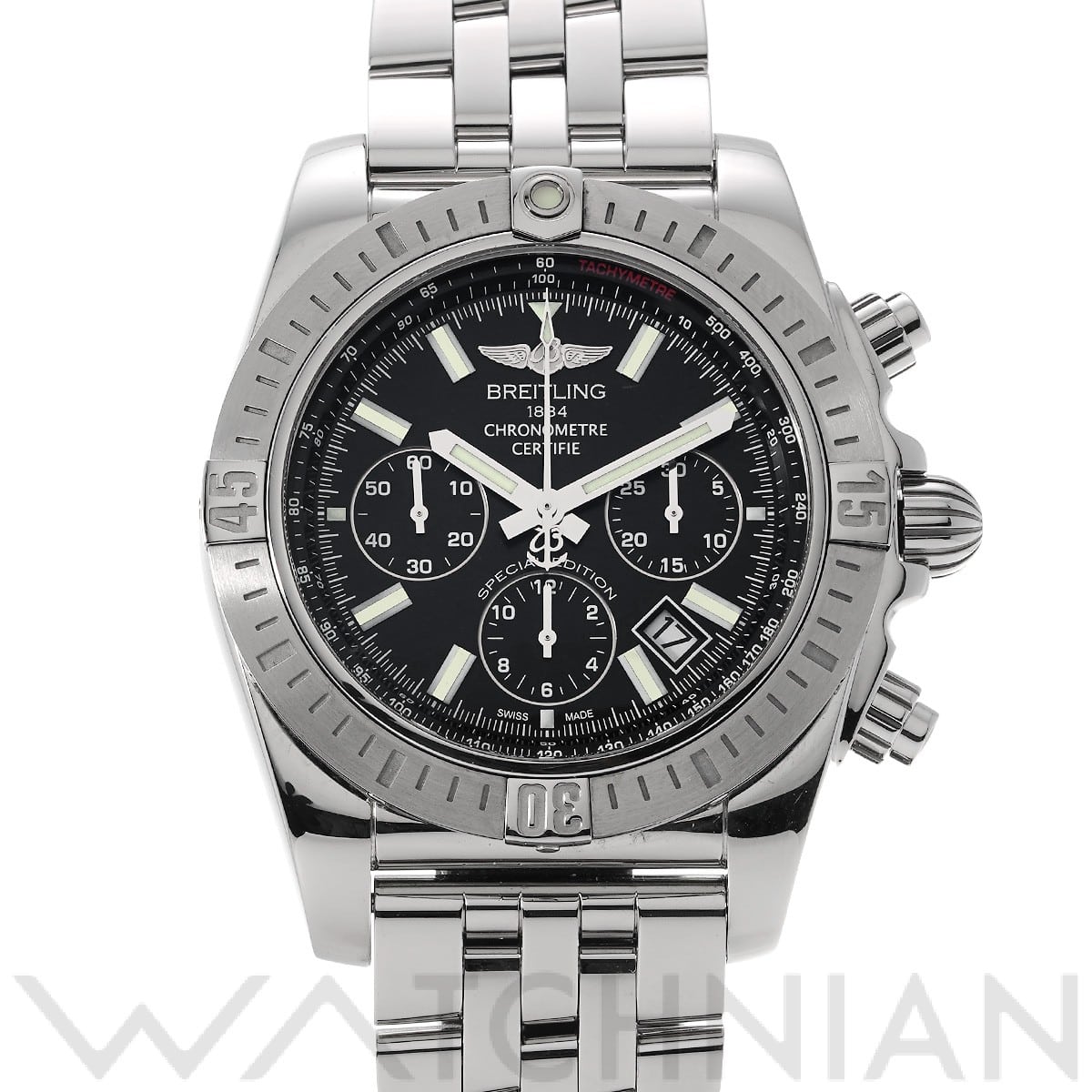 ブライトリング / BREITLING クロノマット 44 スペシャル AB011511/BF70 ブラック メンズ 時計 【中古】【wristwatch】