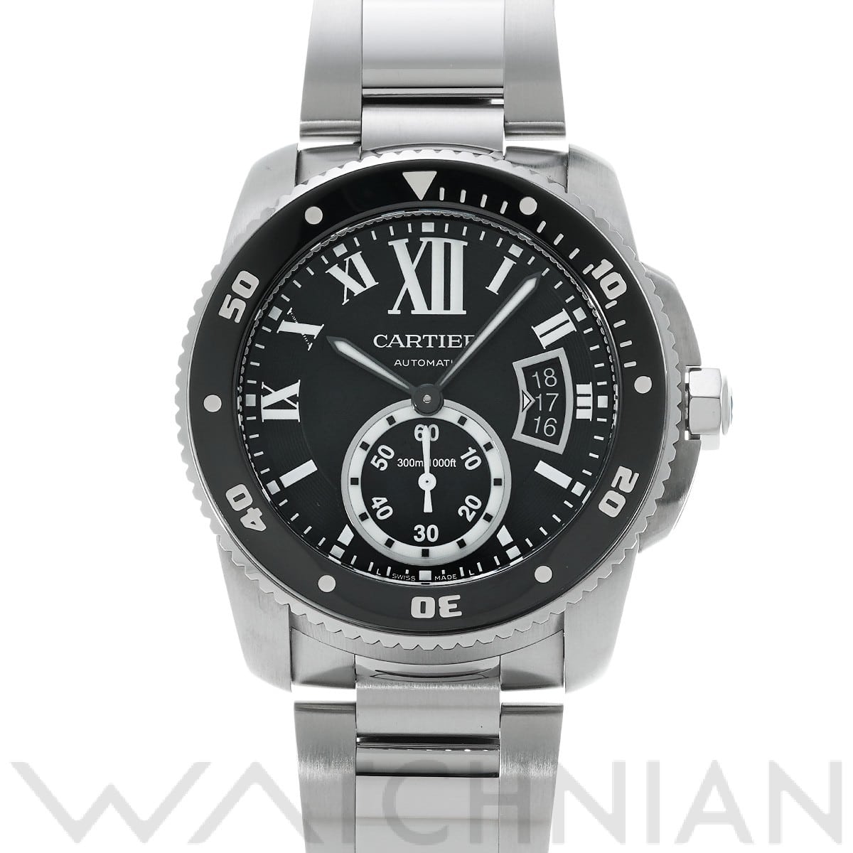 カルティエ / CARTIER カリブル ドゥ カルティエ W7100057 ブラック メンズ 時計 【中古】【wristwatch】