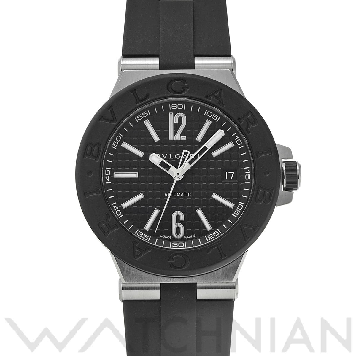 ブルガリ / BVLGARI ディアゴノ DG40SV ブラック メンズ 時計 【中古】【wristwatch】
