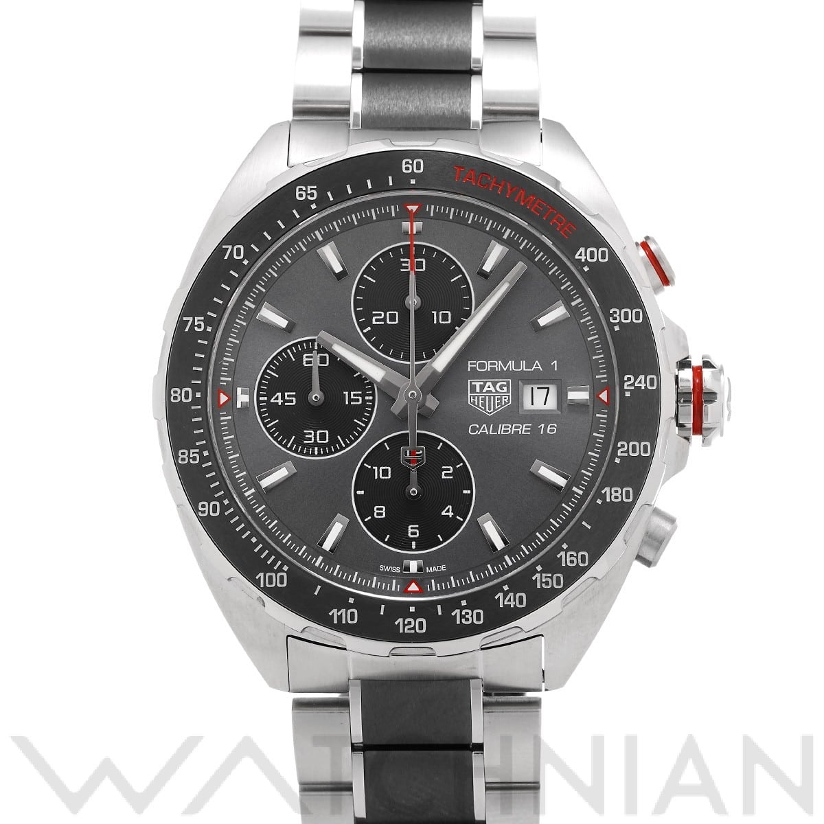 タグ ホイヤー / TAG HEUER フォーミュラ1 キャリバー16 クロノグラフ CAZ2012.BA0970 グレー/ブラック メンズ 時計 【中古】【wristwatch】