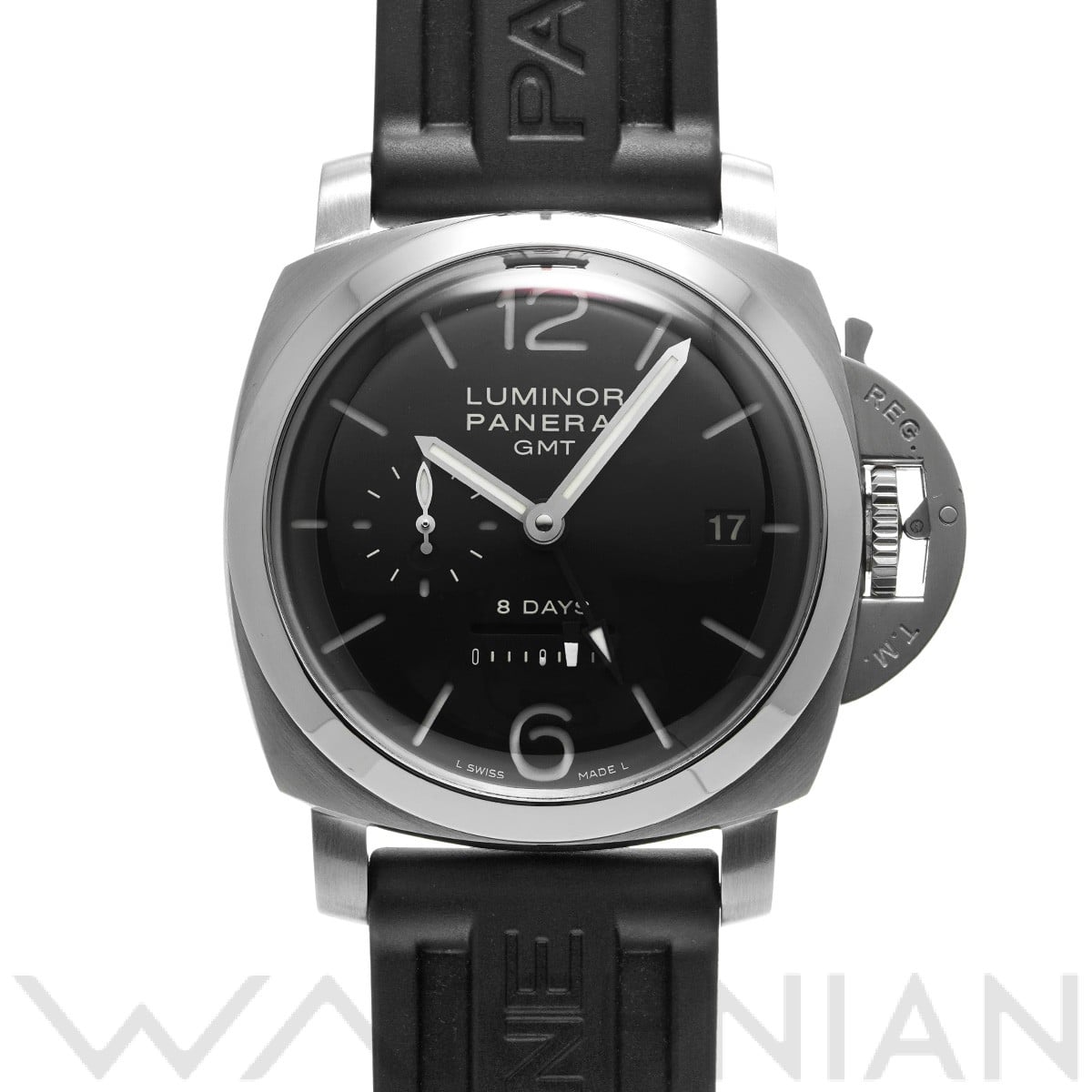 パネライ / PANERAI ルミノール 1950 8デイズ GMT PAM00233 ブラック メンズ 時計 【中古】【wristwatch】