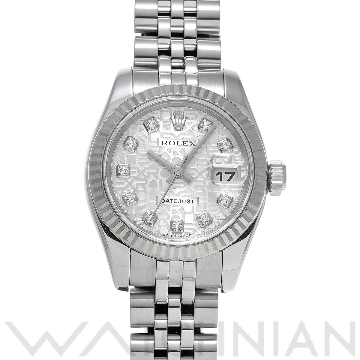 ロレックス レディ デイトジャスト 26 179174G シルバーコンピュータ/ダイヤモンド レディース 時計 【中古】【wristwatch】