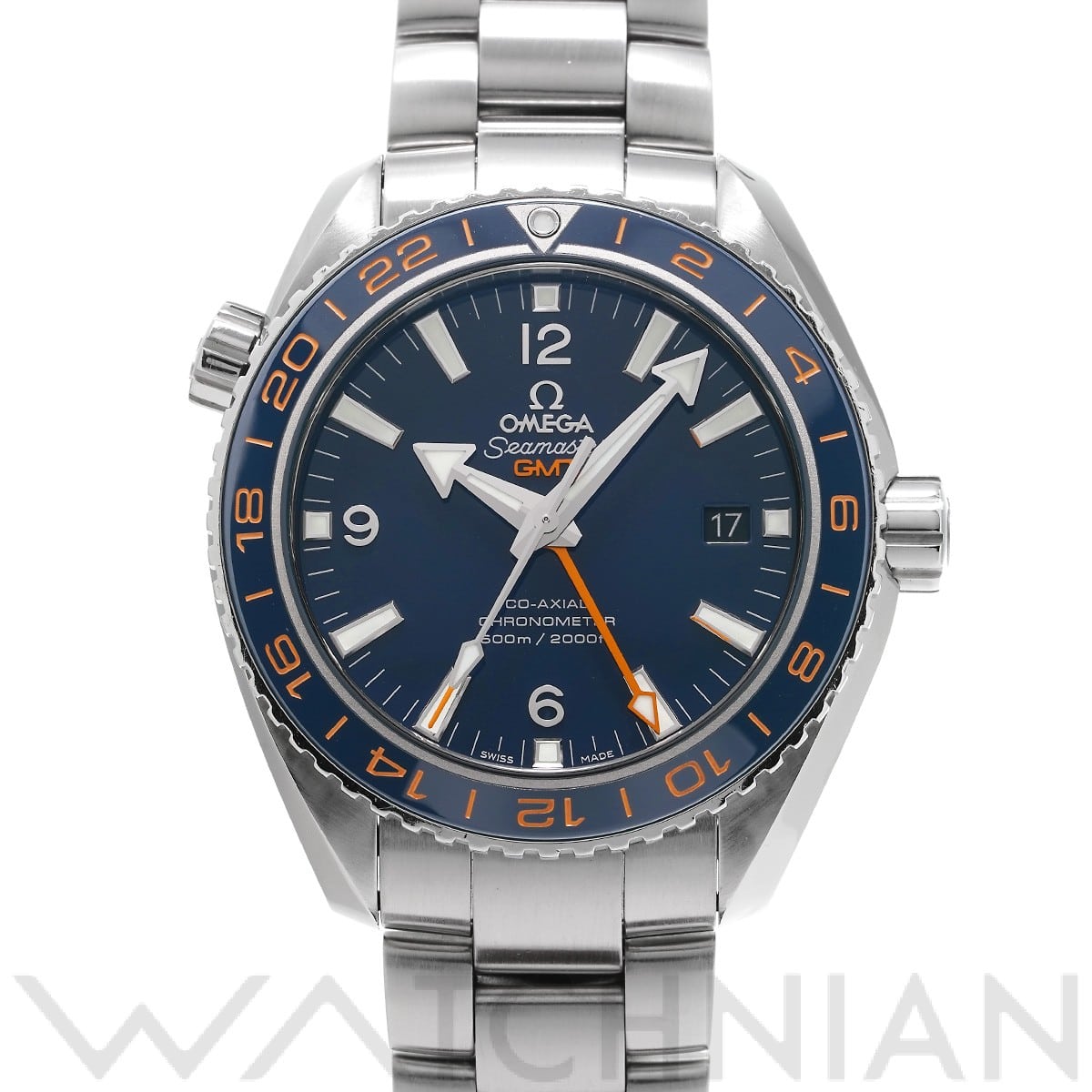 オメガ / OMEGA シーマスター プラネットオーシャン 600 コーアクシャル GMT グッドプラネット 232.30.44.22.03.001 ブルー メンズ 時計 【中古】【wristwatch】