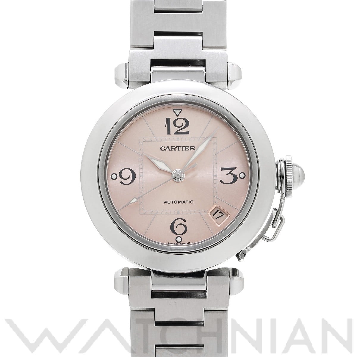 カルティエ パシャC W31075M7 ピンク ユニセックス 時計 【中古】【wristwatch】