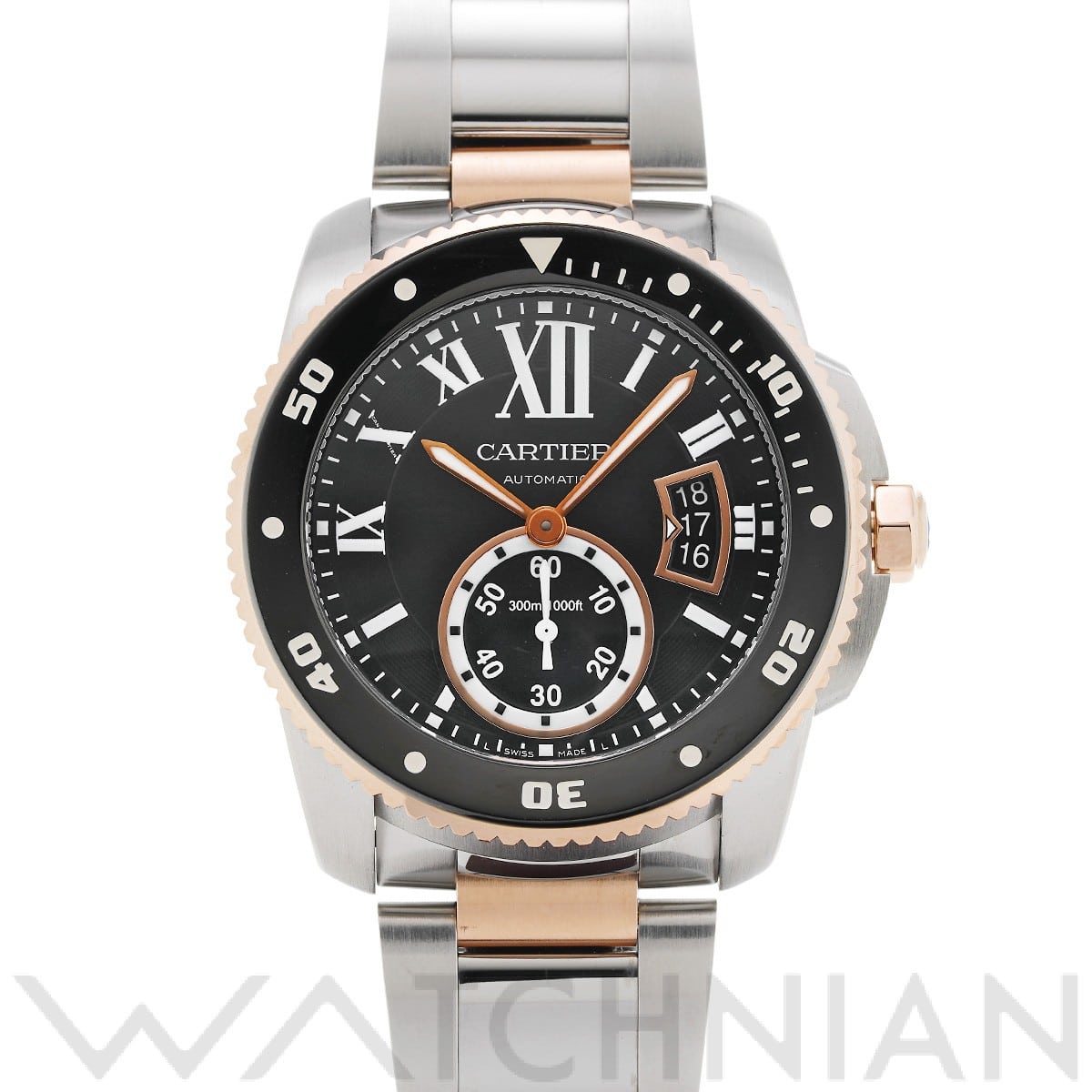 カルティエ / CARTIER カリブル ドゥ カルティエ ダイバー W7100054 ブラック メンズ 時計 【中古】【wristwatch】