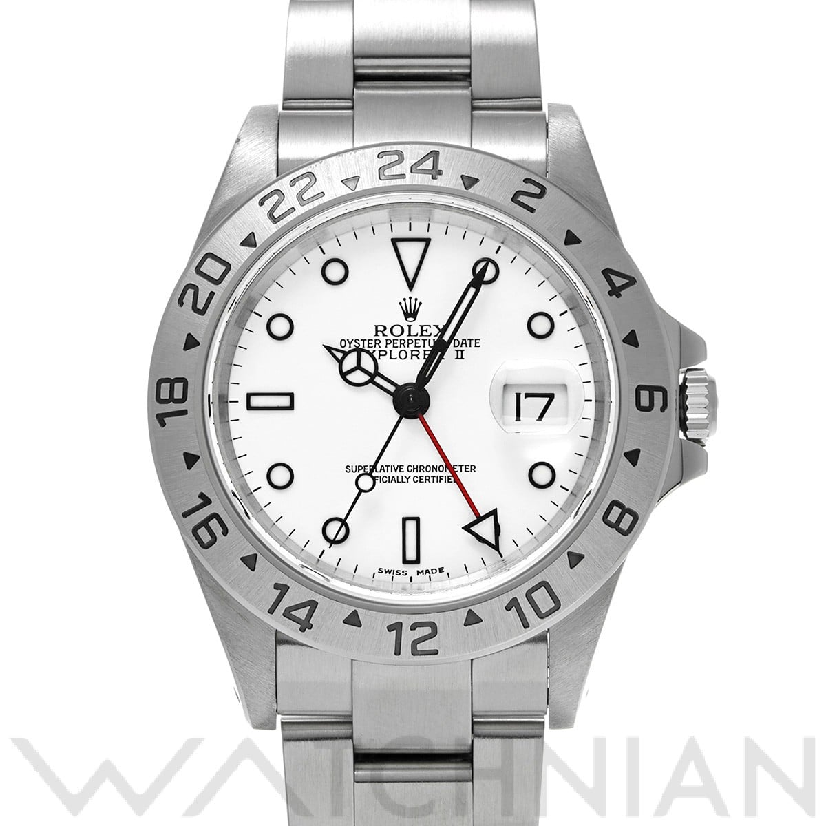 ロレックス エクスプローラーII 16570 ホワイト メンズ 時計 【中古】【wristwatch】