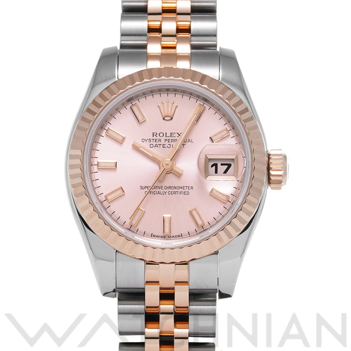 ロレックス デイトジャスト 26 179171 ピンク レディース 時計 【中古】【wristwatch】