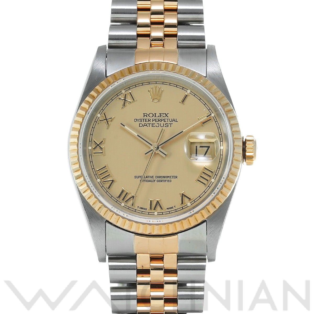 ロレックス デイトジャスト 16233 シャンパン メンズ 時計 【中古】【wristwatch】