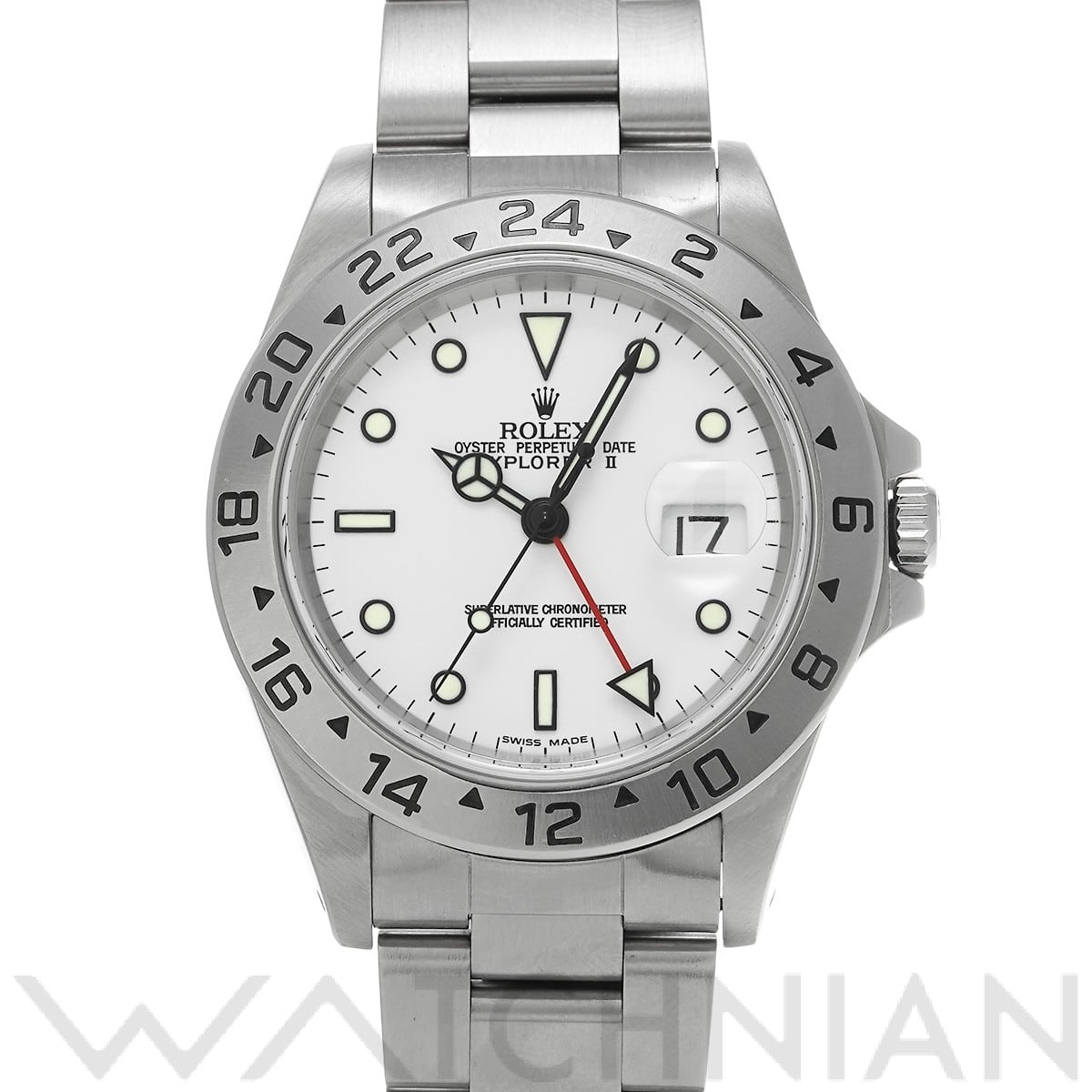 ロレックス エクスプローラーII 16570 ホワイト メンズ 時計 【中古】【wristwatch】