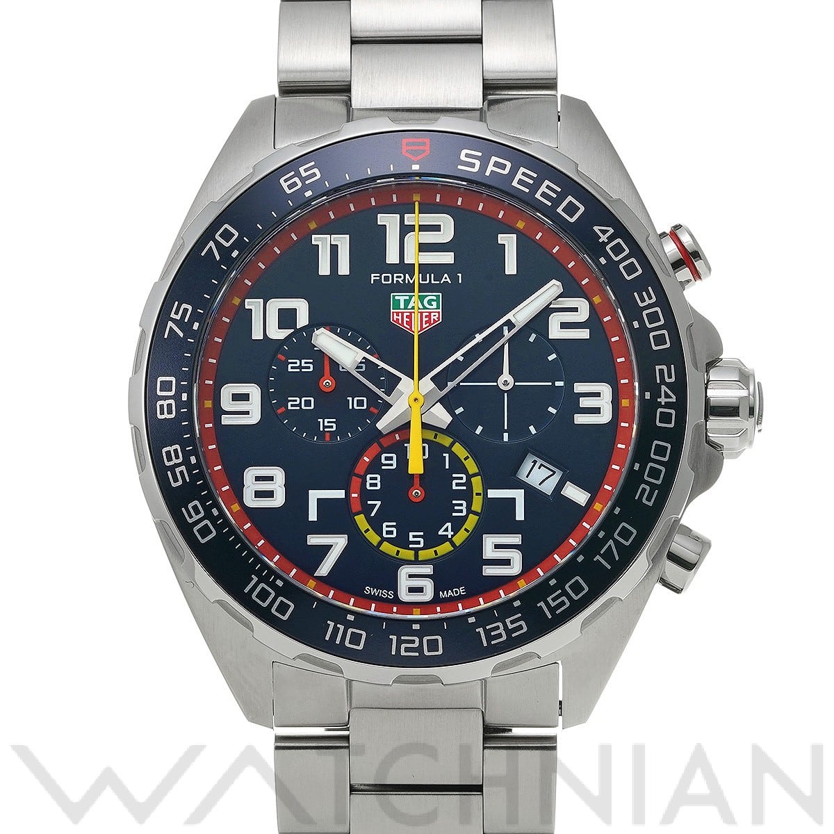 タグ ホイヤー / TAG HEUER フォーミュラ1 クォーツ クロノグラフ レッドブルレーシング CAZ101AL.BA0842 ブルー メンズ 時計 【中古】【wristwatch】