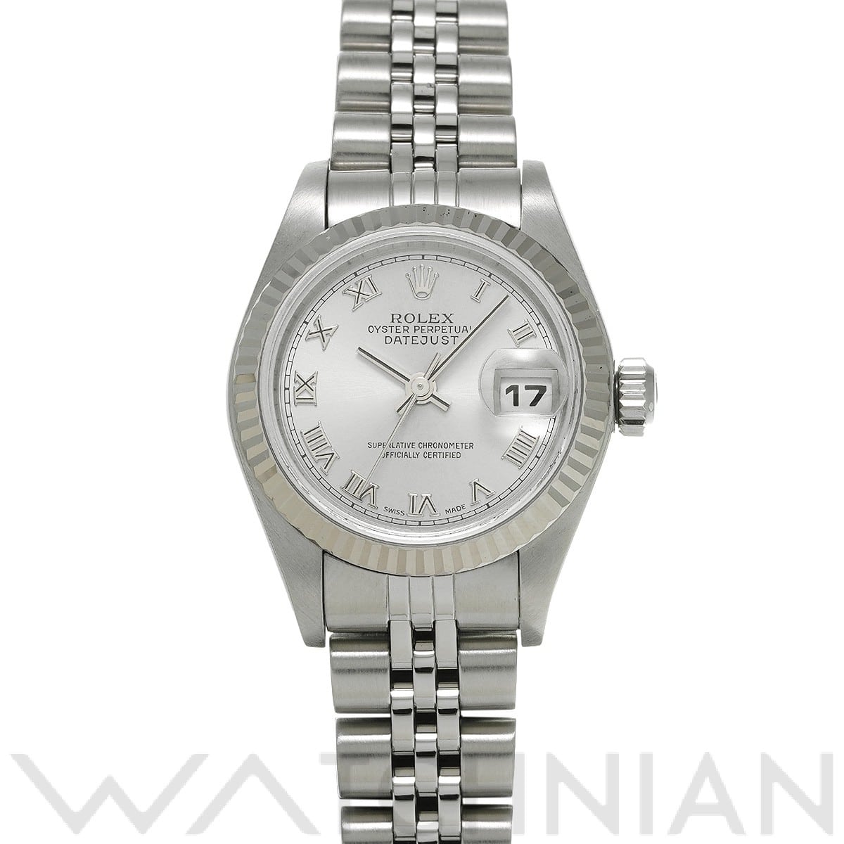 ロレックス デイトジャスト 79174 グレー レディース 時計 【中古】【wristwatch】